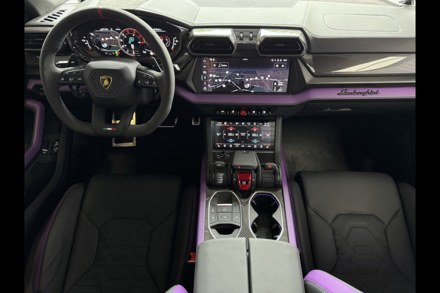 Lamborghini Urus 4.0 V8 SE 800 PK ALLE OPTIES/CARBON /AD PERSONAM/ VIOLA MITHRAS/ PANO / MASSAGE phev . Viola Mithras