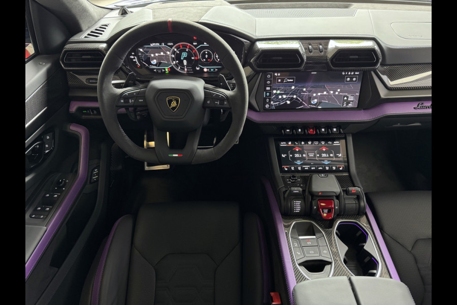 Lamborghini Urus 4.0 V8 SE 800 PK ALLE OPTIES/CARBON /AD PERSONAM/ VIOLA MITHRAS/ PANO / MASSAGE phev . Viola Mithras