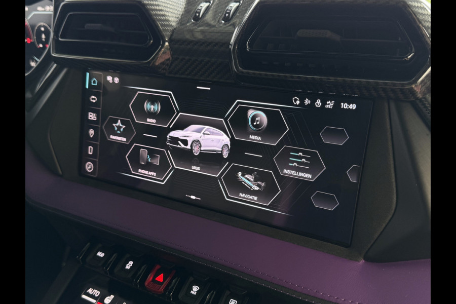 Lamborghini Urus 4.0 V8 SE 800 PK ALLE OPTIES/CARBON /AD PERSONAM/ VIOLA MITHRAS/ PANO / MASSAGE phev . Viola Mithras