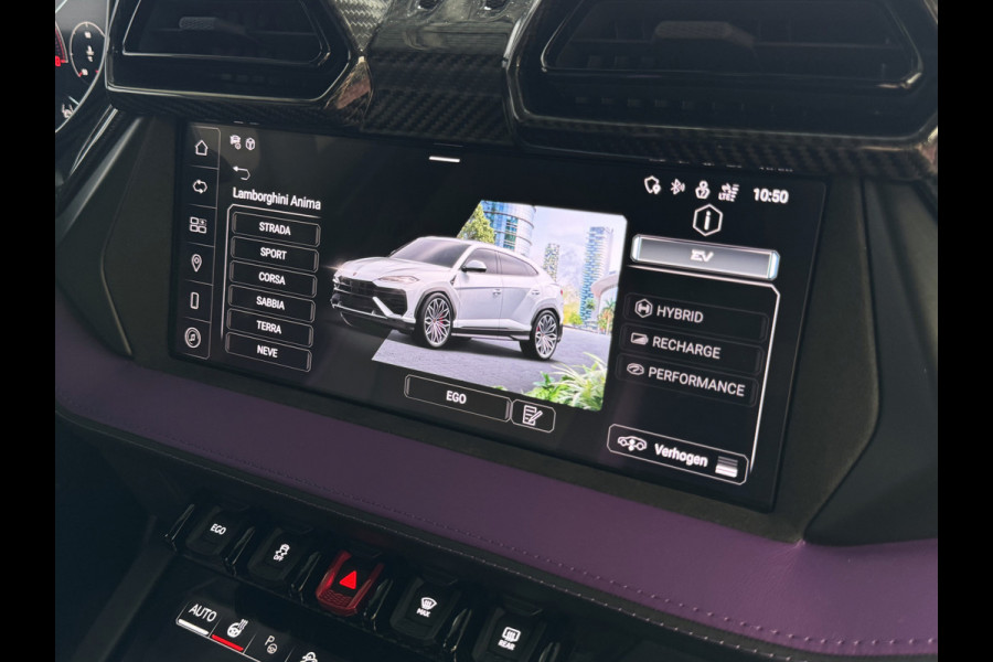 Lamborghini Urus 4.0 V8 SE 800 PK ALLE OPTIES/CARBON /AD PERSONAM/ VIOLA MITHRAS/ PANO / MASSAGE phev . Viola Mithras
