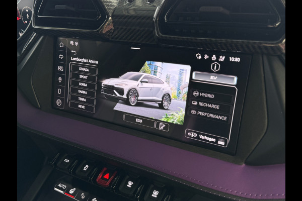 Lamborghini Urus 4.0 V8 SE 800 PK ALLE OPTIES/CARBON /AD PERSONAM/ VIOLA MITHRAS/ PANO / MASSAGE phev . Viola Mithras