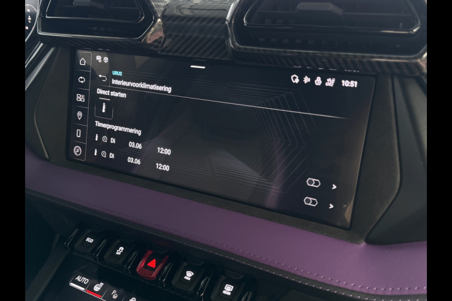 Lamborghini Urus 4.0 V8 SE 800 PK ALLE OPTIES/CARBON /AD PERSONAM/ VIOLA MITHRAS/ PANO / MASSAGE phev . Viola Mithras
