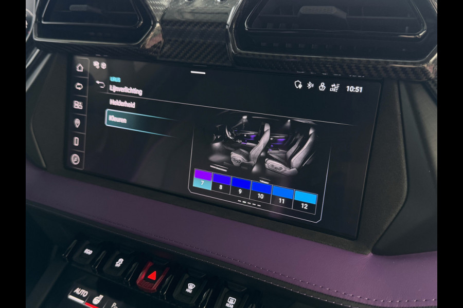 Lamborghini Urus 4.0 V8 SE 800 PK ALLE OPTIES/CARBON /AD PERSONAM/ VIOLA MITHRAS/ PANO / MASSAGE phev . Viola Mithras