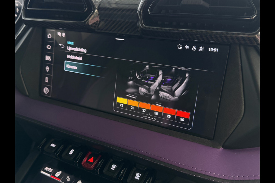 Lamborghini Urus 4.0 V8 SE 800 PK ALLE OPTIES/CARBON /AD PERSONAM/ VIOLA MITHRAS/ PANO / MASSAGE phev . Viola Mithras