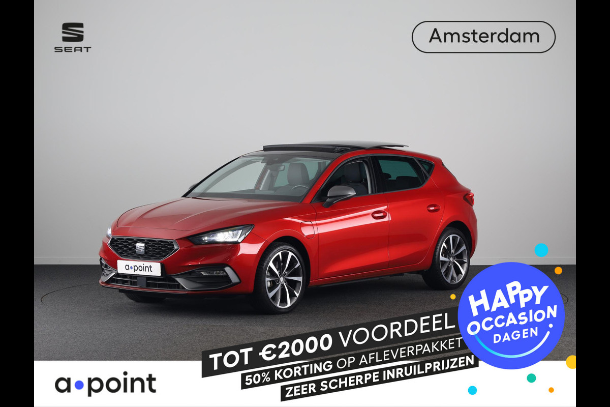 Seat Leon 1.4 TSI eHybrid PHEV FR Business Intense 204 pk | Private lease € 619,- per mnd | Navigatie | Panoramadak | Trekhaak (wegklapbaar) | Parkeersensoren achter | Stoelverwarming |