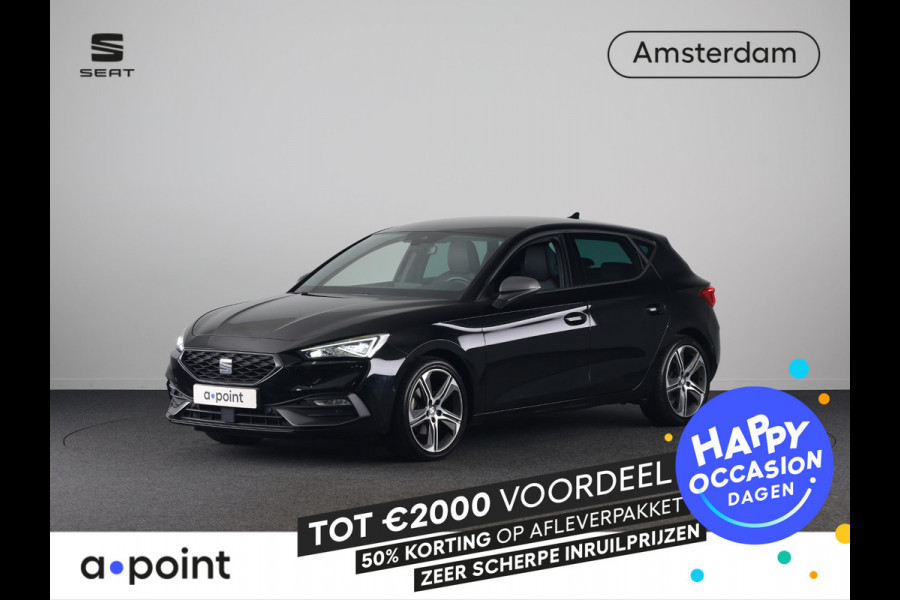 Seat Leon 1.5 eTSI FR Business Intense 150 pk Automaat | Navigatie | Parkeersensoren (Park assist) | Achteruitrijcamera | Elektr. bestuurdersstoel met geheugen | Keyless | Stoel/stuur verwarming |