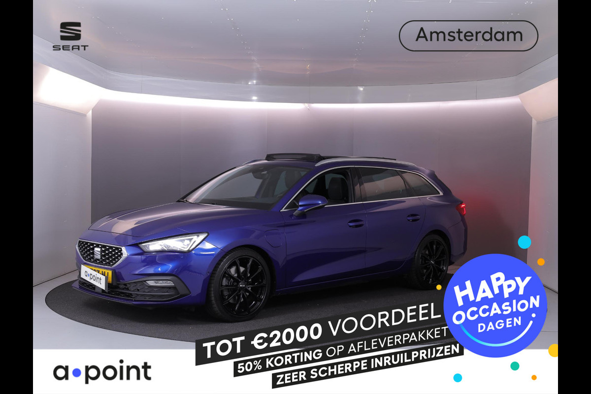 Seat Leon Sportstourer 1.4 TSI eHybrid PHEV FR 204pk | Panoramadak | Park Assist | Airco automatisch | Apple Carplay/Android Auto | cruise control, LED koplampen | Lichtmetalen velgen | Navigatiesysteem full map