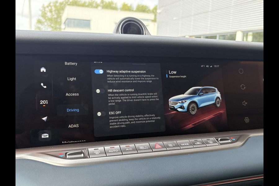 VOYAH Free Flagship 4WD 106 kWh | Panoramadak | Dynaudio Hi-FI | 360° Camera | Luchtvering | Adaptieve Cruise Control | Dodehoekassistent | Elektrisch Verstelbare Stoelen + Massage | Stoelverwarming | Stoelventilatie | Sfeerverlichting |