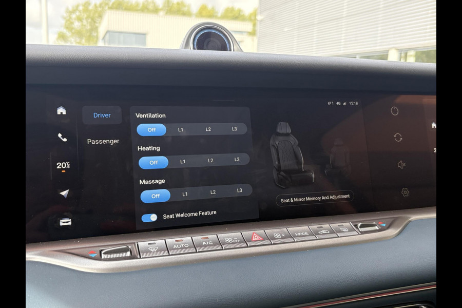 VOYAH Free Flagship 4WD 106 kWh | Panoramadak | Dynaudio Hi-FI | 360° Camera | Luchtvering | Adaptieve Cruise Control | Dodehoekassistent | Elektrisch Verstelbare Stoelen + Massage | Stoelverwarming | Stoelventilatie | Sfeerverlichting |