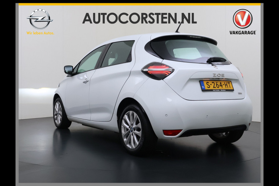 Renault ZOE 52kWh SOH 90% Incl. Accu Warmtepomp Stuur+Stoelverwarming Navi Keyless Apple Carplay/Android Auto Cruise Control Pdc R110 Life Regen-Lichtsensor Lane Assist Lmv 16" Led Isofix Facelift