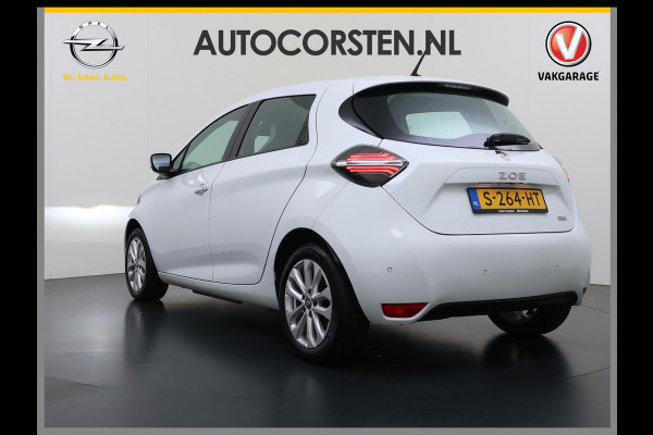 Renault ZOE 52kWh SOH 90% Incl. Accu Warmtepomp Stuur+Stoelverwarming Navi Keyless Apple Carplay/Android Auto Cruise Control Pdc R110 Life Regen-Lichtsensor Lane Assist Lmv 16" Led Isofix Facelift