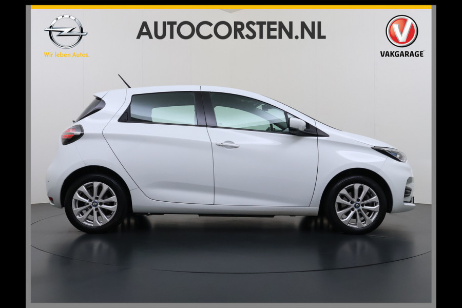 Renault ZOE 52kWh SOH 90% Incl. Accu Warmtepomp Stuur+Stoelverwarming Navi Keyless Apple Carplay/Android Auto Cruise Control Pdc R110 Life Regen-Lichtsensor Lane Assist Lmv 16" Led Isofix Facelift