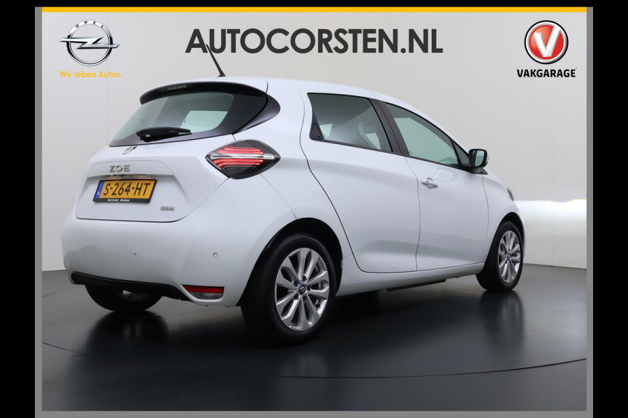 Renault ZOE 52kWh SOH 90% Incl. Accu Warmtepomp Stuur+Stoelverwarming Navi Keyless Apple Carplay/Android Auto Cruise Control Pdc R110 Life Regen-Lichtsensor Lane Assist Lmv 16" Led Isofix Facelift