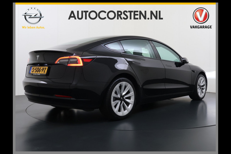 Tesla Model 3 RWD 60kWh Warmtepomp LFP-Accu SOH 91% Traffic Aware Cruise Control+Autom.Sturen Camera's Navi Ecc Stoel+Stuurverwarming Elek.Ach Lmv 19" AMD Ryzen™ Elek.Stoelen+Memory Isofix Regen-Lichtsensor 1e Eigenaar Origineel Nederlandse Auto