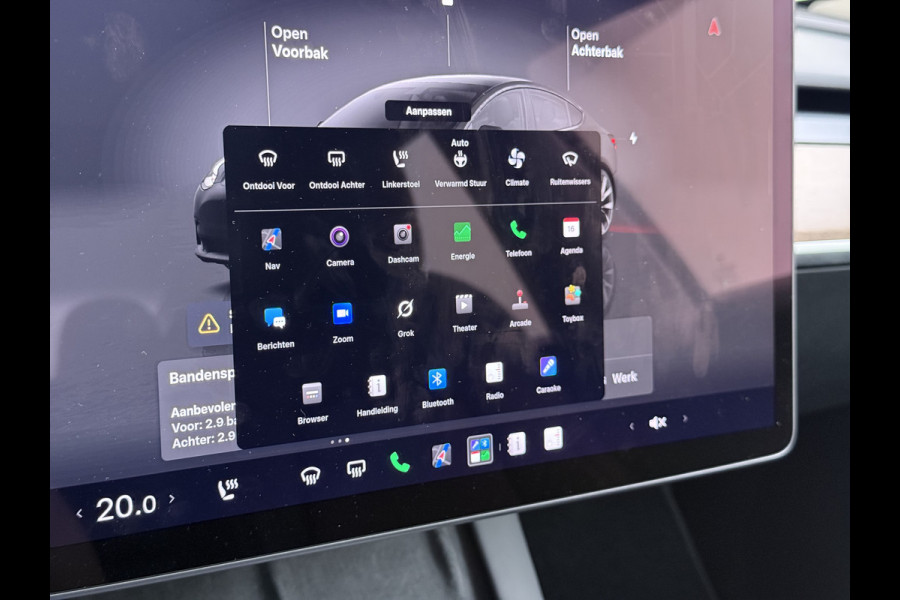 Tesla Model 3 RWD 60kWh Warmtepomp LFP-Accu SOH 91% Traffic Aware Cruise Control+Autom.Sturen Camera's Navi Ecc Stoel+Stuurverwarming Elek.Ach Lmv 19" AMD Ryzen™ Elek.Stoelen+Memory Isofix Regen-Lichtsensor 1e Eigenaar Origineel Nederlandse Auto