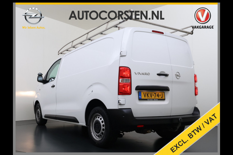 Opel Vivaro 2.0CDTI 123PK Euro 6 L2H1 3-Persoons Imperiaal Trekhaak 360°Camera Navi Apple Carplay Android Auto Airco Cruise Control Betonplex Vloer Kasteninbouw Wandbetimmering 2.500KG Trekgewicht 1e Eigenaar