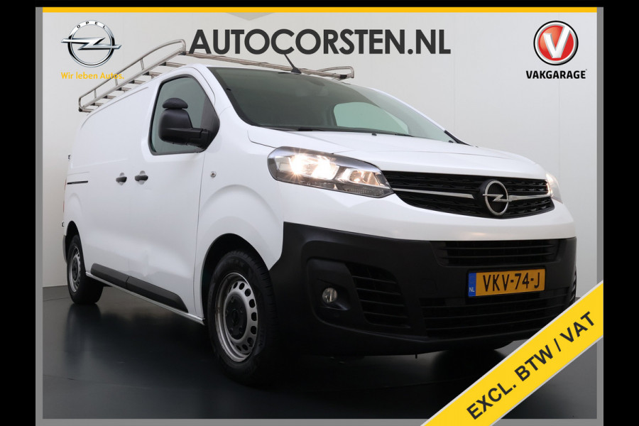 Opel Vivaro 2.0CDTI 123PK Euro 6 L2H1 3-Persoons Imperiaal Trekhaak 360°Camera Navi Apple Carplay Android Auto Airco Cruise Control Betonplex Vloer Kasteninbouw Wandbetimmering 2.500KG Trekgewicht 1e Eigenaar