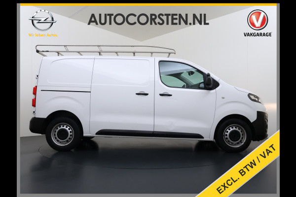 Opel Vivaro 2.0CDTI 123PK Euro 6 L2H1 3-Persoons Imperiaal Trekhaak 360°Camera Navi Apple Carplay Android Auto Airco Cruise Control Betonplex Vloer Kasteninbouw Wandbetimmering 2.500KG Trekgewicht 1e Eigenaar
