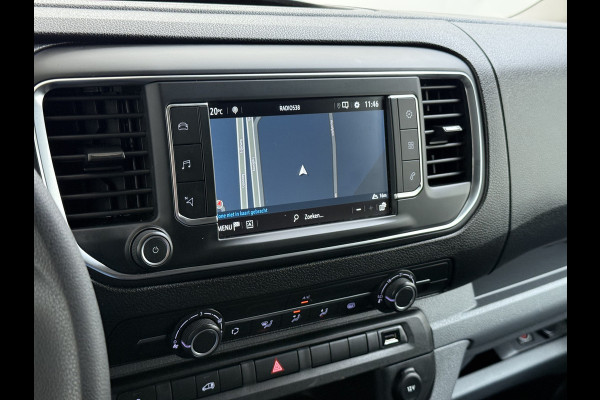 Opel Vivaro 2.0CDTI 123PK Euro 6 L2H1 3-Persoons Imperiaal Trekhaak 360°Camera Navi Apple Carplay Android Auto Airco Cruise Control Betonplex Vloer Kasteninbouw Wandbetimmering 2.500KG Trekgewicht 1e Eigenaar