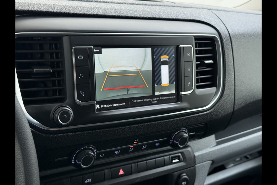 Opel Vivaro 2.0CDTI 123PK Euro 6 L2H1 3-Persoons Imperiaal Trekhaak 360°Camera Navi Apple Carplay Android Auto Airco Cruise Control Betonplex Vloer Kasteninbouw Wandbetimmering 2.500KG Trekgewicht 1e Eigenaar