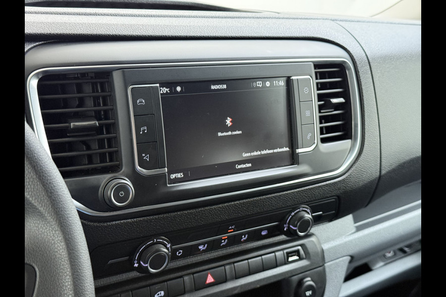 Opel Vivaro 2.0CDTI 123PK Euro 6 L2H1 3-Persoons Imperiaal Trekhaak 360°Camera Navi Apple Carplay Android Auto Airco Cruise Control Betonplex Vloer Kasteninbouw Wandbetimmering 2.500KG Trekgewicht 1e Eigenaar