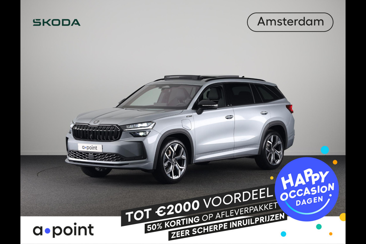 Škoda Kodiaq Sportline Business PHEV 1.5 TSI 204pk DSG | Panoramadak | Wegklapbare trekhaak | 20 inch lichtmetalen velgen| Winter pakket | Verwarmbare vooruit