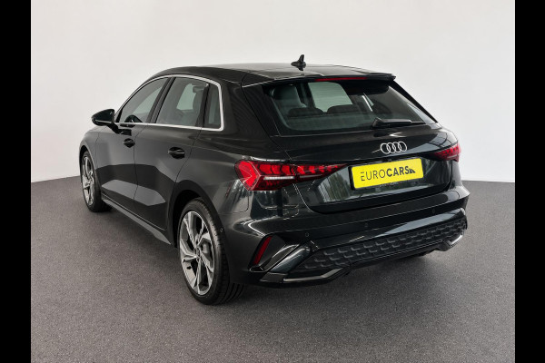 Audi A3 Sportback 40 TFSI e 204pk Automaat S-Line edition Comfort pakket Plus Lichtmetalen Velgen 18" Matrix Led Parkeer sensoren Camera Cruise Control Adaptive Navigatie Apple Carplay/Android Auto
