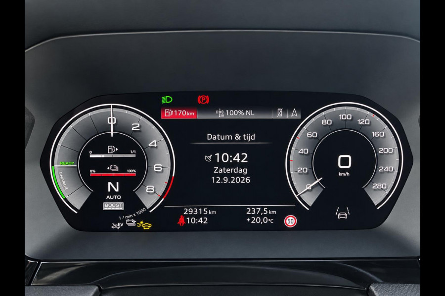 Audi A3 Sportback 40 TFSI e 204pk Automaat S-Line edition Comfort pakket Plus Lichtmetalen Velgen 18" Matrix Led Parkeer sensoren Camera Cruise Control Adaptive Navigatie Apple Carplay/Android Auto