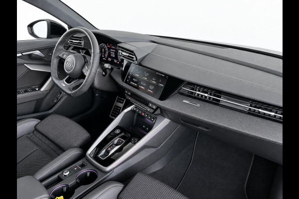 Audi A3 Sportback 40 TFSI e 204pk Automaat S-Line edition Comfort pakket Plus Lichtmetalen Velgen 18" Matrix Led Parkeer sensoren Camera Cruise Control Adaptive Navigatie Apple Carplay/Android Auto