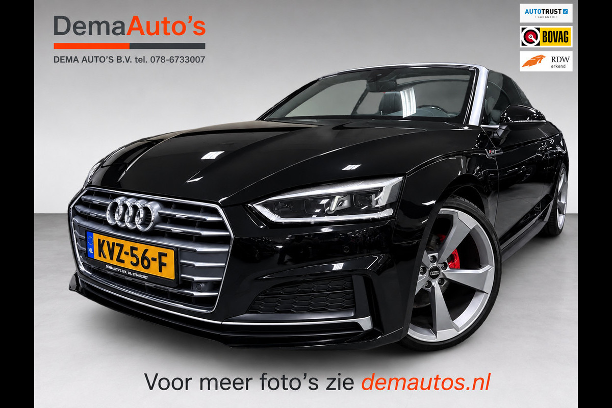 Audi A5 CABRIOLET 40 TFSI 3X S-LINE RS-LEDER/STOELMASSAGE/CAM/DAB/CARPLAY/V-COCKPIT///