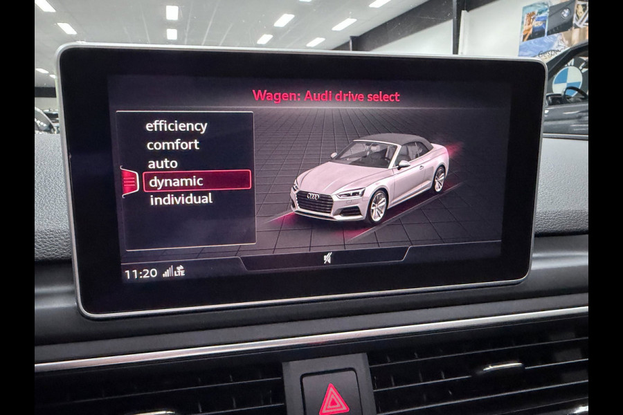 Audi A5 CABRIOLET 40 TFSI 3X S-LINE RS-LEDER/STOELMASSAGE/CAM/DAB/CARPLAY/V-COCKPIT///