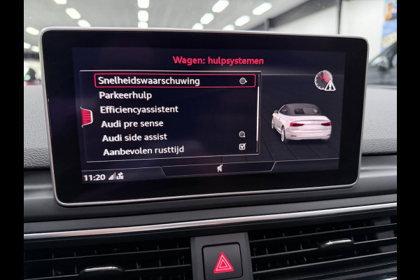 Audi A5 CABRIOLET 40 TFSI 3X S-LINE RS-LEDER/STOELMASSAGE/CAM/DAB/CARPLAY/V-COCKPIT///