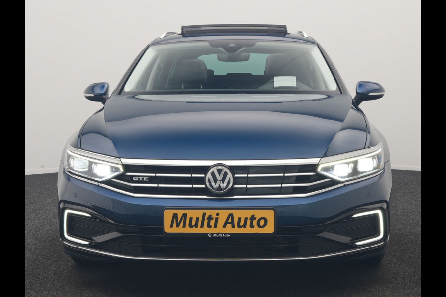 Volkswagen Passat 1.4 TSI PHEV GTE Business 218pk Dealer O.H. | Trekhaak Af Fabriek | Panodak | Head Up | Adaptive Cruise | 360 Camera | Dynaudio | Lederen Sportstoelen Memory & Massage | IQ Light | Stoelen & Stuur Verwarmd | Blis | Keyless | Apple Carplay | Plug In Hybrid |