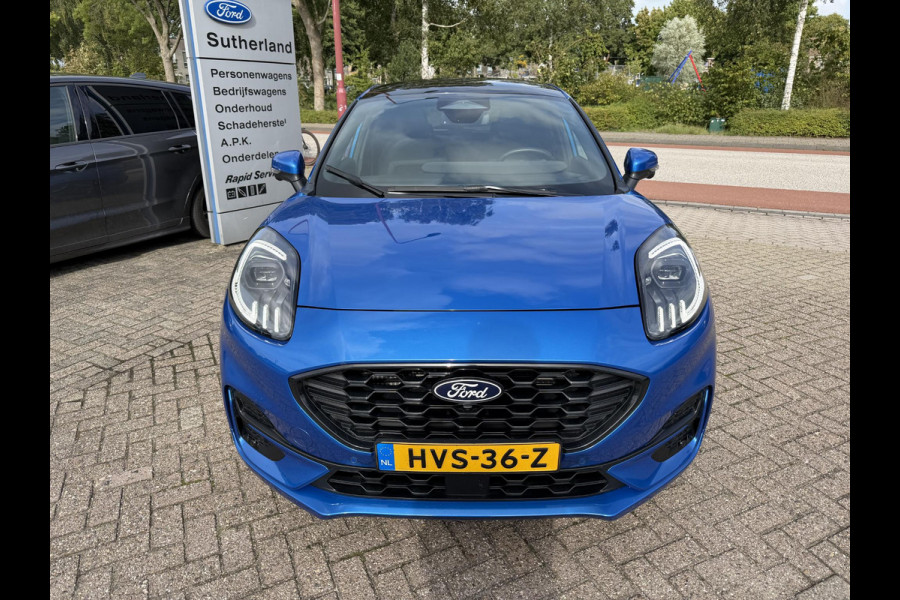 Ford Puma 1.0 EcoBoost Hybrid ST-Line X 155pk Automaat | Panoramadak | Afneembare trekhaak | Winter Pack | Adaptive cruise control | 360 graden camera | Bang&Olufsen | Elektrsiche achterklep | Matrix LED