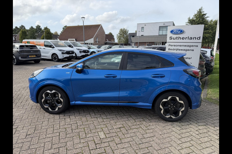 Ford Puma 1.0 EcoBoost Hybrid ST-Line X 155pk Automaat | Panoramadak | Afneembare trekhaak | Winter Pack | Adaptive cruise control | 360 graden camera | Bang&Olufsen | Elektrsiche achterklep | Matrix LED
