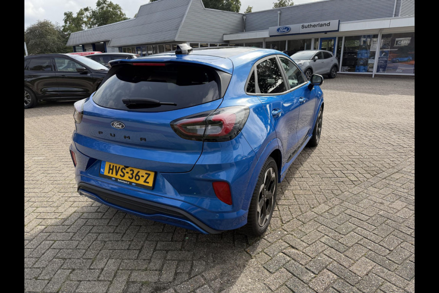 Ford Puma 1.0 EcoBoost Hybrid ST-Line X 155pk Automaat | Panoramadak | Afneembare trekhaak | Winter Pack | Adaptive cruise control | 360 graden camera | Bang&Olufsen | Elektrsiche achterklep | Matrix LED