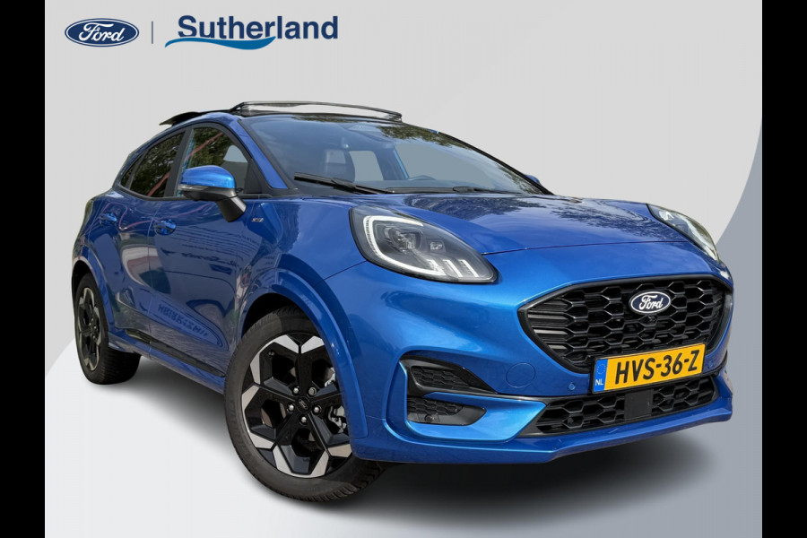 Ford Puma 1.0 EcoBoost Hybrid ST-Line X 155pk Automaat | Panoramadak | Afneembare trekhaak | Winter Pack | Adaptive cruise control | 360 graden camera | Bang&Olufsen | Elektrsiche achterklep | Matrix LED