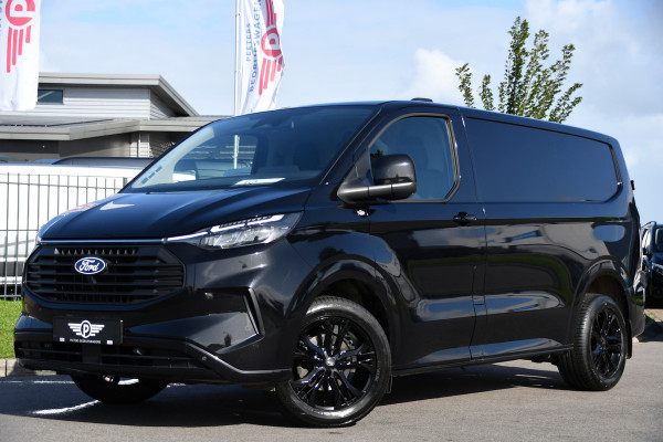 Ford Transit Custom 300 2.0 TDCI L1H1 Limited Black Edition Camera, Cruise, Carplay, LED, Stoelverwarming , 150pk, Sensoren, Trekhaak, Multimedia, Uniek!