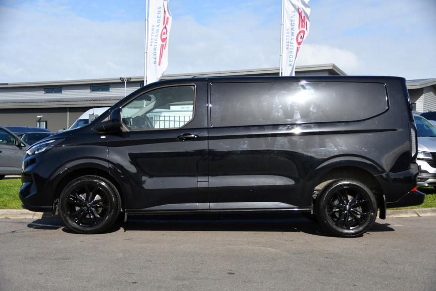 Ford Transit Custom 300 2.0 TDCI L1H1 Limited Black Edition Camera, Cruise, Carplay, LED, Stoelverwarming , 150pk, Sensoren, Trekhaak, Multimedia, Uniek!