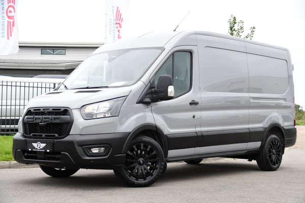 Ford Transit 350 2.0 TDCI L3H2 Raptor Edition FACELIFT! Virtual, 360 Camera, Carplay, Adaptieve Cruise, Stoelverwarming, Stuur verwarming, 165pk, automaat, Trekhaak, Uniek!