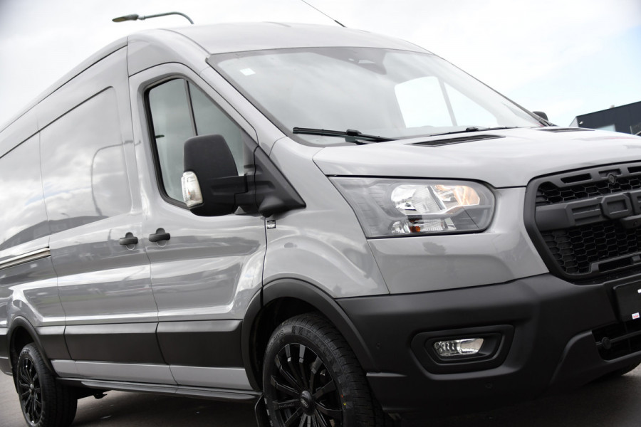Ford Transit 350 2.0 TDCI L3H2 Raptor Edition FACELIFT! Virtual, 360 Camera, Carplay, Adaptieve Cruise, Stoelverwarming, Stuur verwarming, 165pk, automaat, Trekhaak, Uniek!