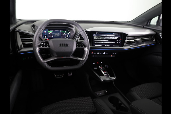 Audi Q4 e-tron 45 S edition Competition e-tron 82 kWh 286 pk | Navigatie | Stoelverwarming | Assistentiepakket plus | Comfortpakket | Ambient lichtpakket | Optiekpakket zwart plus | 20 inch Lichtmetalen velgen