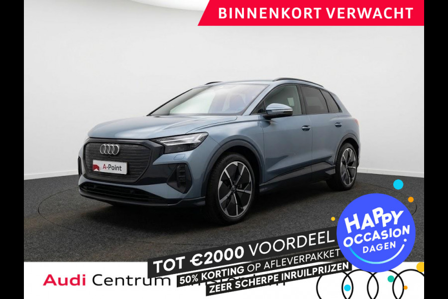 Audi Q4 e-tron 40 Launch edition Advanced Plus 77 kWh 204pk | Panoramadak | Trekhaak | Lederen bekleding | Apple Carplay/Android Auto | Cruise control adaptief | Warmtepomp |
