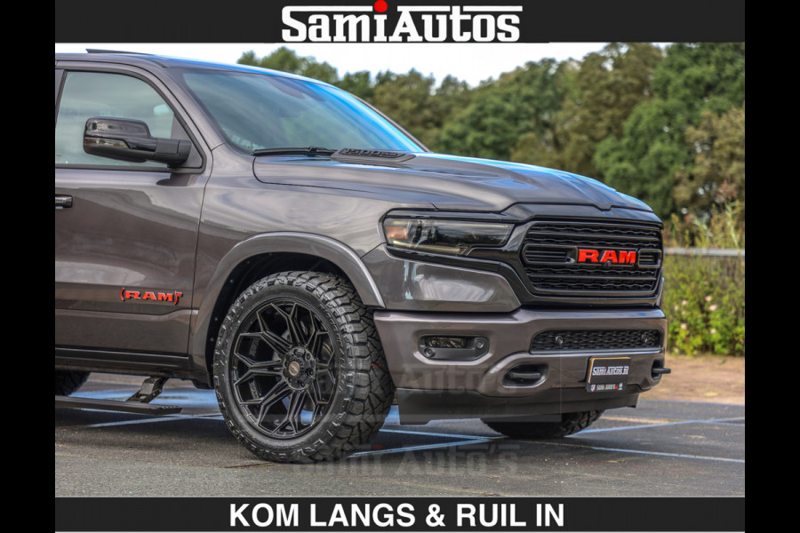 Dodge Ram MARGE + INCL BPM | LIMITED RED LINE 5.7 V8 HEMI | VIRTUAL | HUD | BOM EN BOM VOL | LUCHTVERING | 4X4 | CREWCAB DC | 5 PERSOONS BEDRIJFSAUTO | DUBBELE CABINE | LET OP: MARGE BTW VRIJ EN BPM IS BETAALD !