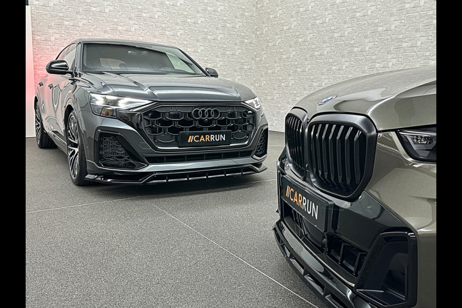 Audi Q8 60e Competition 490pk | 4WS | Massage | Carbon | Ventilatie | Valcona Leder+ Pakket | B&O Sound | 23'' | Alcantara hemel | Head-Up | Soft-Close | Panorama | 2x Memory | Trekhaak | Keyless-Entry | Luchtvering | Nieuw | Fabrieksgarantie.