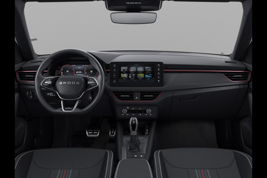 Škoda Kamiq 1.0 TSI Monte Carlo 115 pk 7 verns. DSG | Navigatie Pakket | Travel Assist Plus | Winter Premium & Charging | Velgen: 18" lichtmetalen velgen Ursa Monte Carlo, zwart
