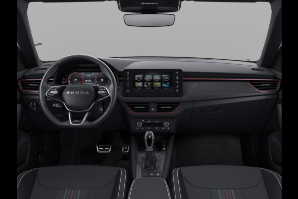 Škoda Kamiq 1.0 TSI Monte Carlo 115 pk 7 verns. DSG | Navigatie Pakket | Travel Assist Plus | Winter Premium & Charging | Velgen: 18" lichtmetalen velgen Ursa Monte Carlo, zwart