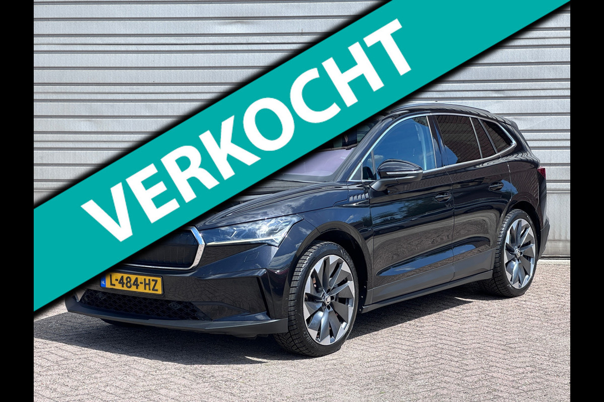 Škoda ENYAQ iV 80 First Edition|Leder|Trekhaak|21"|Travel Assist|ACC|Camera