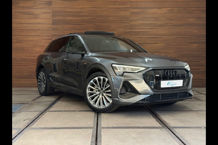 Audi e-tron 55 quattro S-line edition 95 kWh | 408PK | Pano | Trekhaak | 360 | Ambient+ |MMI+ | HuD |Tour Pakket | Luchtvering