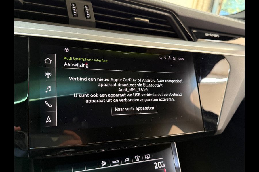 Audi e-tron 55 quattro S-line edition 95 kWh | 408PK | Pano | Trekhaak | 360 | Ambient+ |MMI+ | HuD |Tour Pakket | Luchtvering